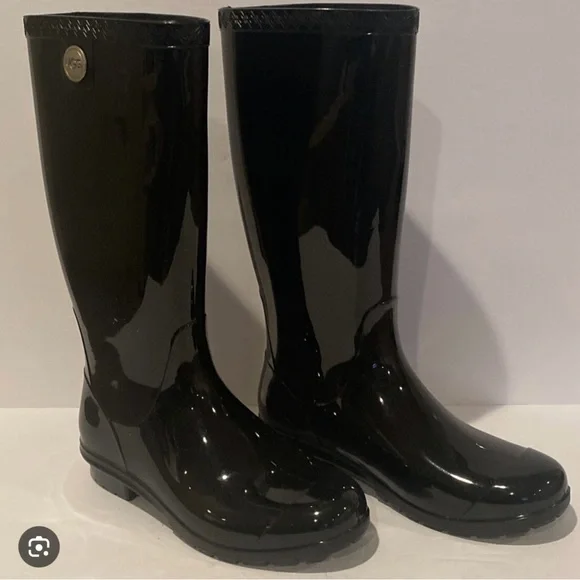 UGG black rain boots - Picture 1 of 7